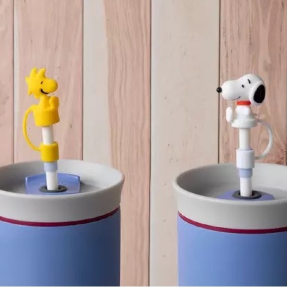 Snoopy Other - Peanuts Snoopy & Woodstock Straw Toppers